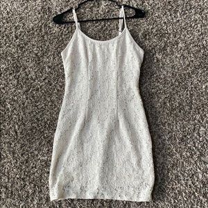 All lace fitted mini dress